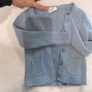 Mini Biden Sparkly Blue Cardigan